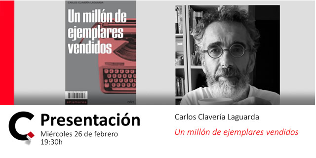 Carlos Clavería presenta Un millón de ejemplares vendidos en la librería Cálamo